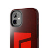 Durable Tough Phone Case - Stylish Red Wood Design for Protection