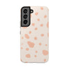 Chic Tough Phone Case with Abstract Blush Spots