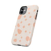 Chic Tough Phone Case with Abstract Blush Spots