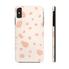 Chic Tough Phone Case with Abstract Blush Spots