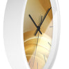 Elegant Gold Wave Wall Clock - Modern Home Decor Accents