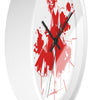 Chic Red Fashionista Wall Clock – Stylish Home Decor for Fashion Lovers