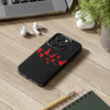 Bold Red Flames Tough Phone Case - Durable Protection for Adventurers