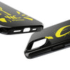 Tough Phone Cases - Durable Protection with Edgy Yellow Design