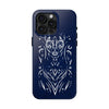 Artistic Tough Phone Case - Tribal Cat Design