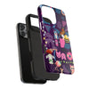 Whimsical Tough Phone Case - Colorful Animal and Floral Design