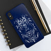 Artistic Tough Phone Case - Tribal Cat Design