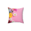 Floral Print Square Pillow - Brighten Up Your Space!