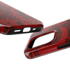 Bold Red Abstract Tough Phone Case - Durable & Unique Protection