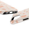 Chic Tough Phone Case with Abstract Blush Spots