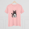 Funny Cat Graphic Women's Cotton Tee - Perfect Gift for Cat Lovers