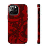 Bold Red Abstract Tough Phone Case - Durable & Unique Protection