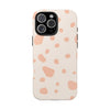 Chic Tough Phone Case with Abstract Blush Spots