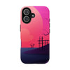 Vibrant Landscape Tough Phone Case - Sunset Design for Adventurers