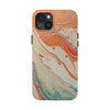 Artistic Tough Phone Cases – Colorful Abstract Marble Design