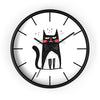 Whimsical Cat Wall Clock - Charming Home Decor for Cat Lovers