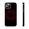 Bold Red Starburst Tough Phone Case - Durable Protection for Style and Safety