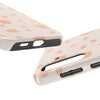 Chic Tough Phone Case with Abstract Blush Spots