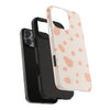 Chic Tough Phone Case with Abstract Blush Spots