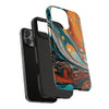 Vibrant Marble Tough Phone Case - Unique Artistic Design for Protection