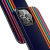 Retro Rainbow Tough Phone Case - Durable Protection for Your Device